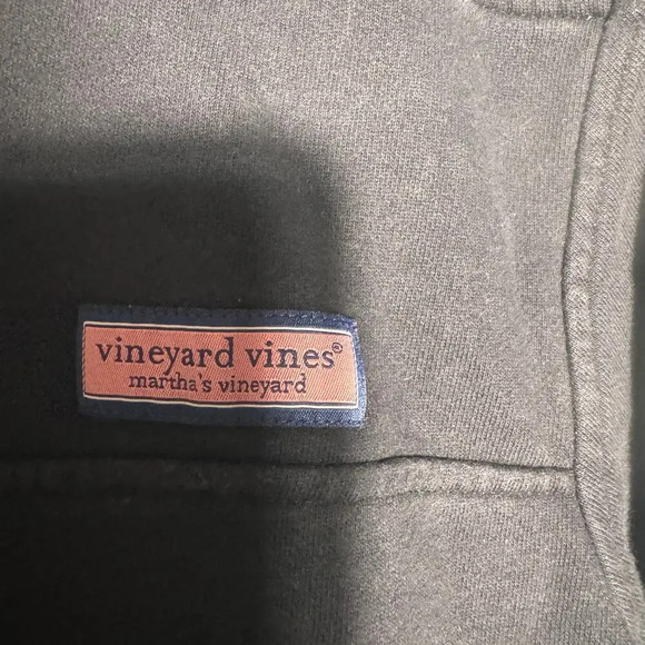 Vineyard Vines Unisex Navy 1/4 zip pullover Jacket size S 100% cotton DB - Picture 6 of 11
